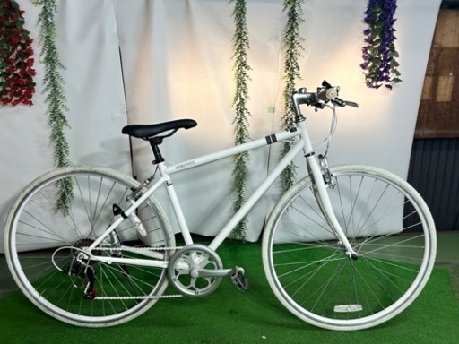 No.194 700×28C型 シークレットコード700(ホワイト/450サイズ《適応身長：150cm以上》) SCH700整備済みクロスバイク