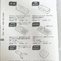【未使用品】shop japan ショップジャパン ナイサーダイサースマート キッチン用品 調理器具 スライサー キッチンツールの画像
