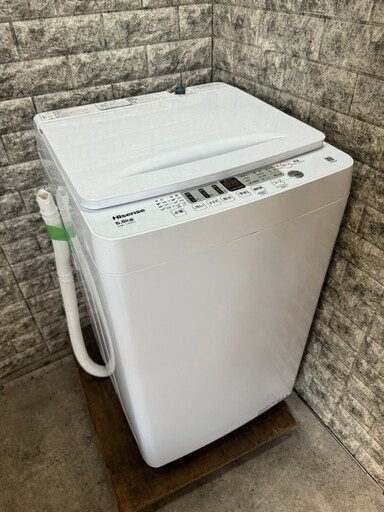 【高年式 美品】大阪送料無料★3か月保障付き★洗濯機★2023年★ハイセンス★5.5kg★HW-T55H★S-254