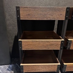 木目調三段ラック3つまとめ売り