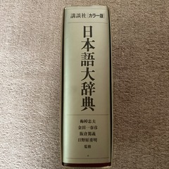 日本語大辞典　講談社　カラー版の画像