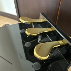 ピアノ　３本ペダル付き足台の画像