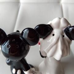 ミッキー&ミニ−陶器調味料入れの画像