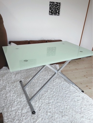 ガラス昇降テーブル