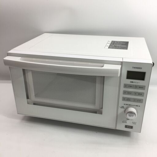 8/22 終 TWINBIRD/ツインバード 家庭用電子レンジ DR-E852型 ホワイト 2019年製 動作品 24h菊MZ