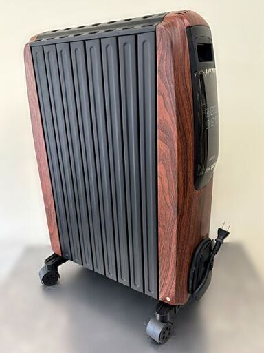 お値下げ！【自社配送は札幌市内限定】モダンデコ オイルヒーター zz001-dwo ダークウッド リモコン欠品 動作OK 中古【USED】