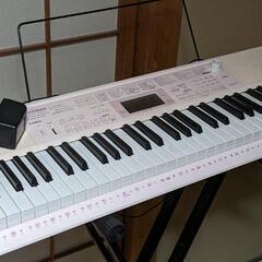 カシオ　CASIO　LK-115 キーボード　ピンク　の画像