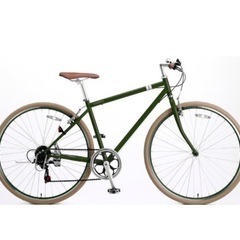 クロスバイク アサヒサイクル SCH700 グリーン カーキ 700の画像