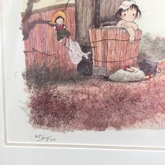 中島 潔 『ふるさと』リトグラフ の画像