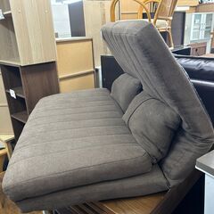 リサイクルショップどりーむ鹿大前店　No9205　座椅子ソファー　倒せば寝転ぶことも可能♪の画像
