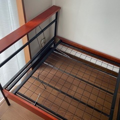 マットレス付　ブルックリン シンプル ベッド シングル