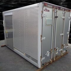 トラックコンテナ 箱 3200x1880x2020 横扉付 アルミバン 冷凍冷蔵 保冷 倉庫 物置 ガレージ コンテナハウス 愛媛よりの画像