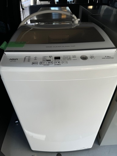 【2021年製】【状態ランクA】洗濯機　アクア　AQW-V7M-W