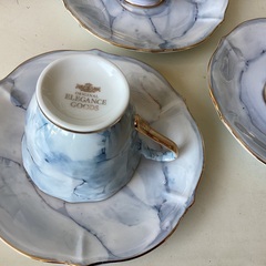 2408-03 elegancegoods ティーカップ3脚セット