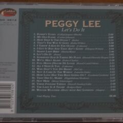 PEGGY LEE「Let's do it」（CD）の画像
