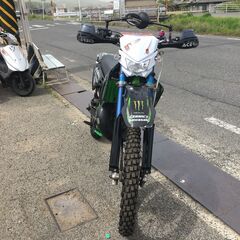 福山市 瀬戸町 カワサキ KDX125SR DX125A 実働 書類付き アルミ倒立フォーク RSVチャンバー 林道 モトクロス エンデューロ カスタムベースにもの画像