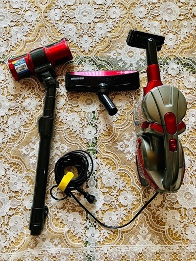 中古品　アイリスオーヤマ サイクロン 掃除機 3WAY レッド IC-S55KF-R 掃除機 トリガー