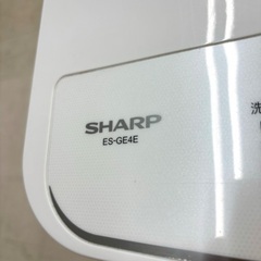 桐生店【現状品】j8-20 全自動洗濯機 SHARP 4.5kg ES-GE4E 2021年製の画像
