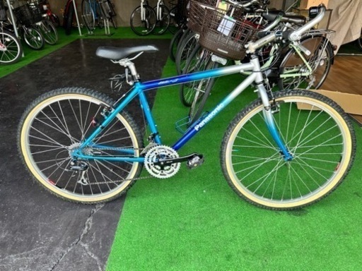 No.198 Panasonic クロスバイク MR-S クロモリ 420フレーム21段変速整備済み