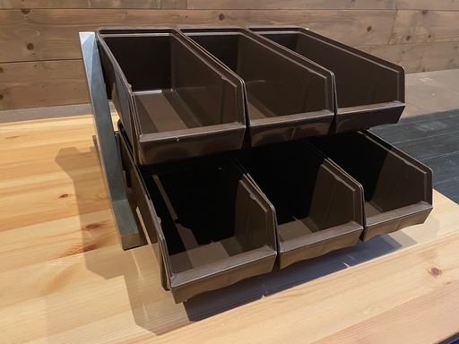 ＼カトラリーや小袋調味料入れに／◆EBM オーガナイザー 2段3列(6ヶ入)◆