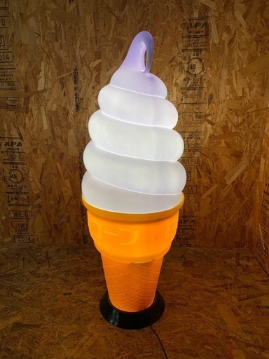 a(6588) 直接お引き取り歓迎!ソフトクリーム 日世コーン 電飾看板 ソフトスタンド ライト 100V 12W 50/60Hz 店舗用