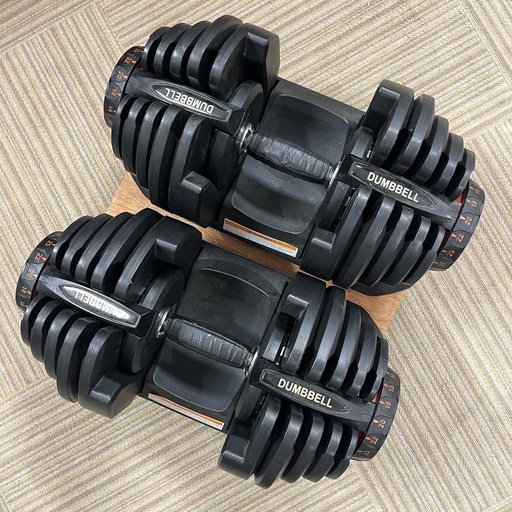 【美品‼️】定価36,460円♪ アジャスタブル 可変式ダンベル 40kg 2個セット  5秒で重さが変わるダンベル
