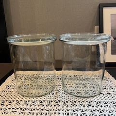ガラスキャニスター2個セット