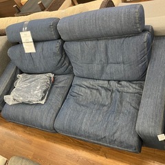 2人掛けソファー　無印良品　オットマン2個付き　ポケットコイル　44,000円