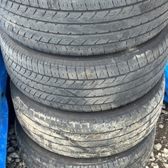 トヨタ30系 アルファード ヴェルファイア 後期 SCパッケージ 純正 ホイール 18x7.5J+45 5穴 PCD114.3 ラジアルタイヤ 2020年 4本セットの画像