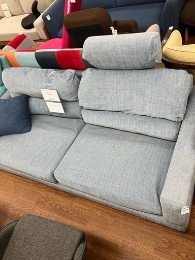 3人掛けソファー　ND style ブルー　11,000円
