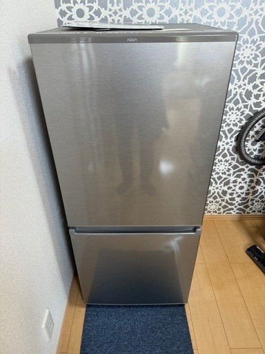【値下げ不可商品】【2021年】【ほぼ新品】アクア　2ドア冷蔵庫　168L AQR-17E8-S