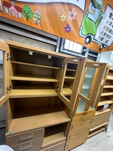 ?ジモティー限定価格?【食器棚（89cm）】食器棚　ケイラック朝霞田島店　GM138