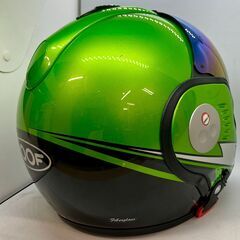 ROOF BOXER V8 ボクサー システムヘルメット ミラーシールド装着品 ライムグリーン Mサイズ オートバイ バイクの画像