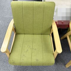 1人掛けソファ 木製　2脚