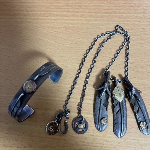 シルバーアクセサリー　フェザー
