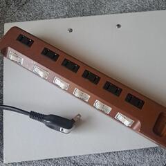 引渡し終了しました。ELECOM　エレコム節電スイッチ付き延長コード