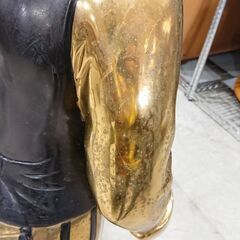 西洋美術 真鍮 ブロンズ ゴールド バトラー 執事 紳士 ディスプレイ オブジェ①の画像