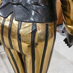 西洋美術 真鍮 ブロンズ ゴールド バトラー 執事 紳士 ディスプレイ オブジェ①の画像