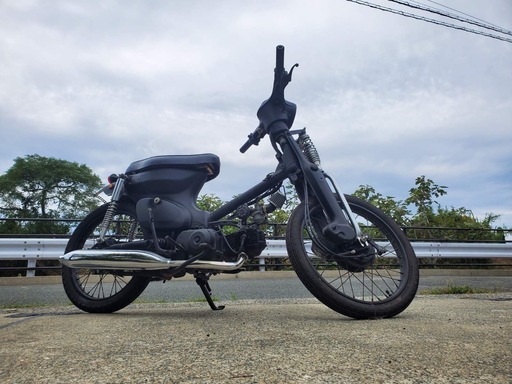 福岡　ホンダ　カブ　C50 原付き　
カスタム　マットブラック　車庫保管