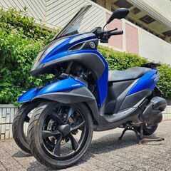 【普通免許仕様もOK】トリシティ155ABS SG37J グリップヒーター ETC車載器 走行4.2万km台★TRIX★の画像