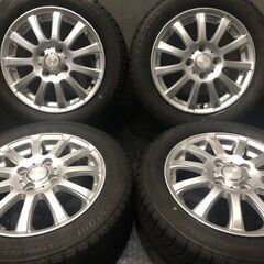 【BS BLIZZAK VRX 155/65R14】スタッドレス【ティラード@ 14インチ 4.5J4HPCD100+45】19年製 タント スペーシア等　(KTL118)