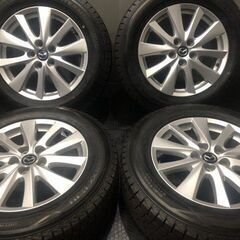 ダンロップ ウインターマックス SJ8 225/65R17 スタッドレス マツダ CX-5 純正ホイール 17インチ 7J5HPCD114.3+50 22年製 バリ溝　(KTO089) 