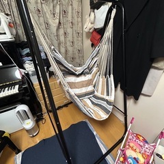値下げ中!!!ハンモック 独立式 クッション付き 