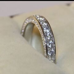 ≒j→→→m40-3-クリスタルフルエタニティリングの画像