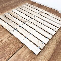 押入れ用すのこ折りたたみ式　桐スノコW105～52×D82cm　押入/クローゼット収納　完成品の画像