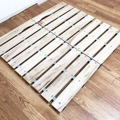 押入れ用すのこ折りたたみ式　桐スノコW105～52×D82cm　押入/クローゼット収納　完成品の画像