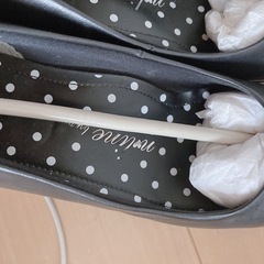 パンプス　22.5cm 黒　就活　ヒール　黒の画像