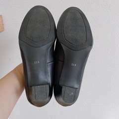 パンプス　22.5cm 黒　就活　ヒール　黒の画像