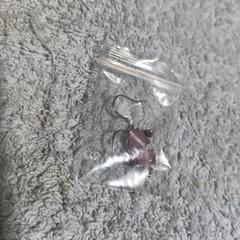 ≒j→→→m40-3-ピンクストーン天使の翼ペンダントピアスの画像