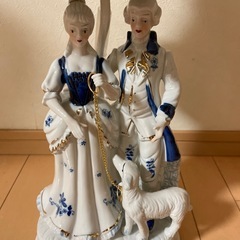 未使用　インテリアランプ　PORCELAIN FIGURINE LAMPの画像
